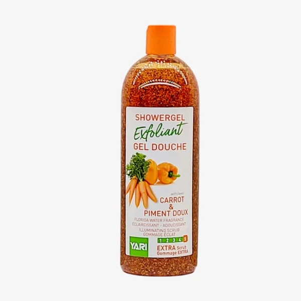 Gel douche exfoliant Carotte & Piment doux 1000 ml