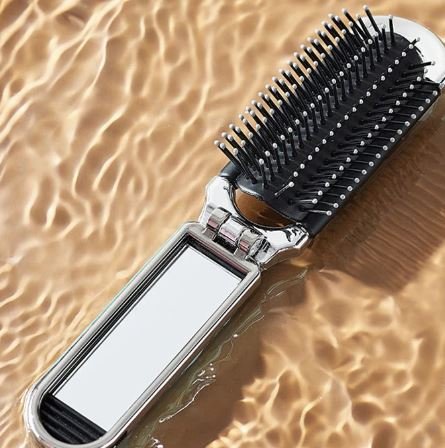 Brosse mirroir Brosse à Cheveux avec Miroir Pliant